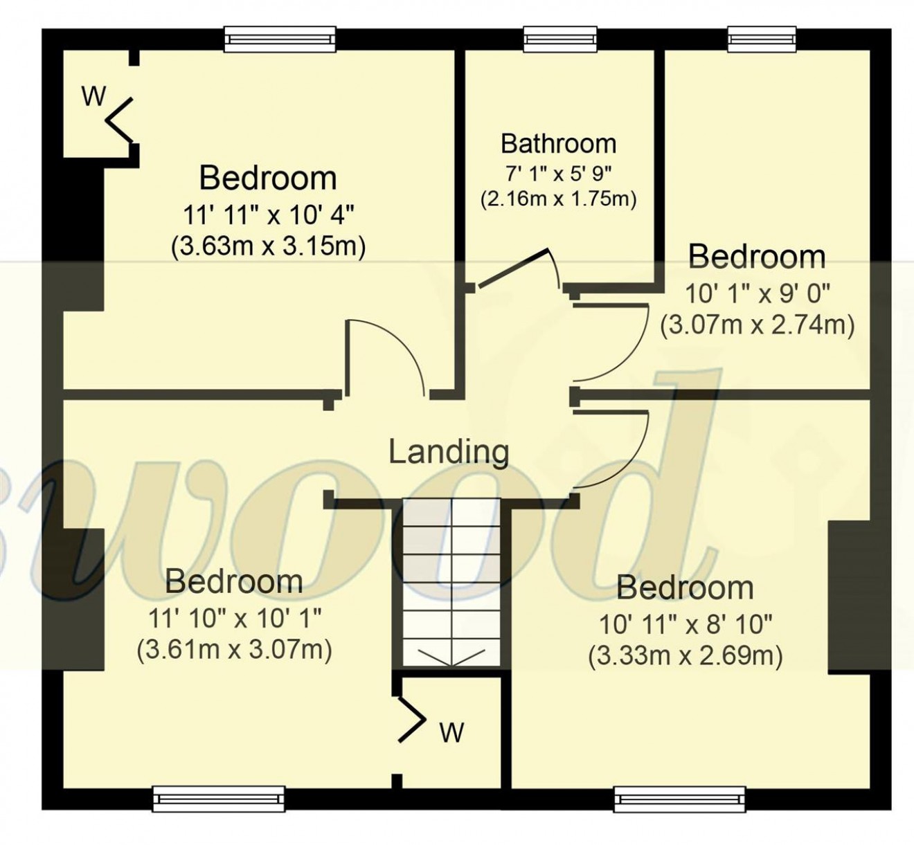 Floorplan for Chalet Hill, Bordon