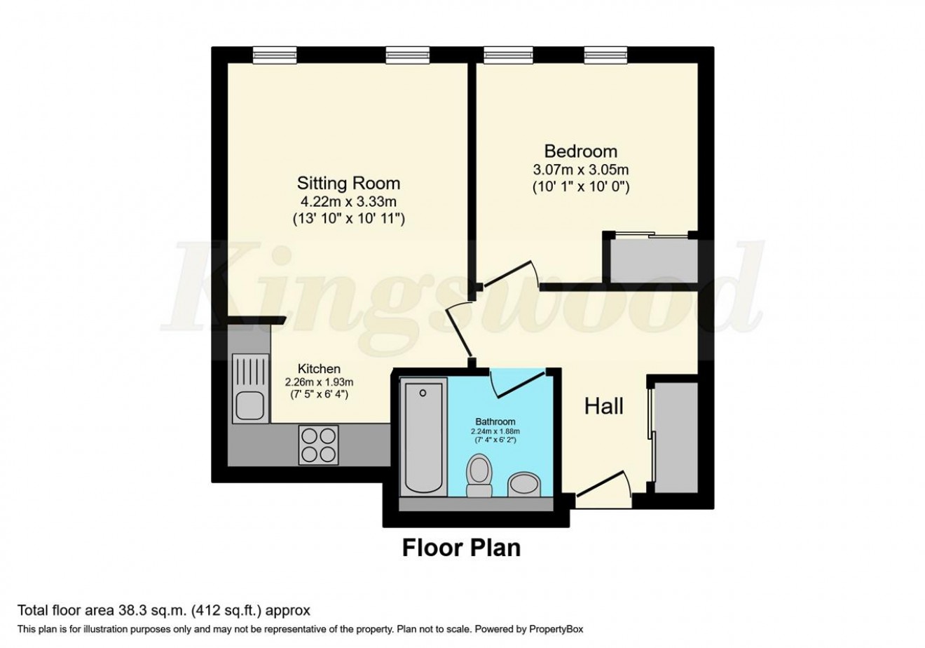 Floorplan for Holly Lodge, Bordon