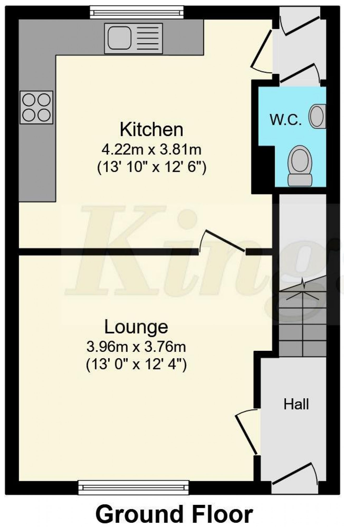 Floorplan for Kingfisher Close, Bordon