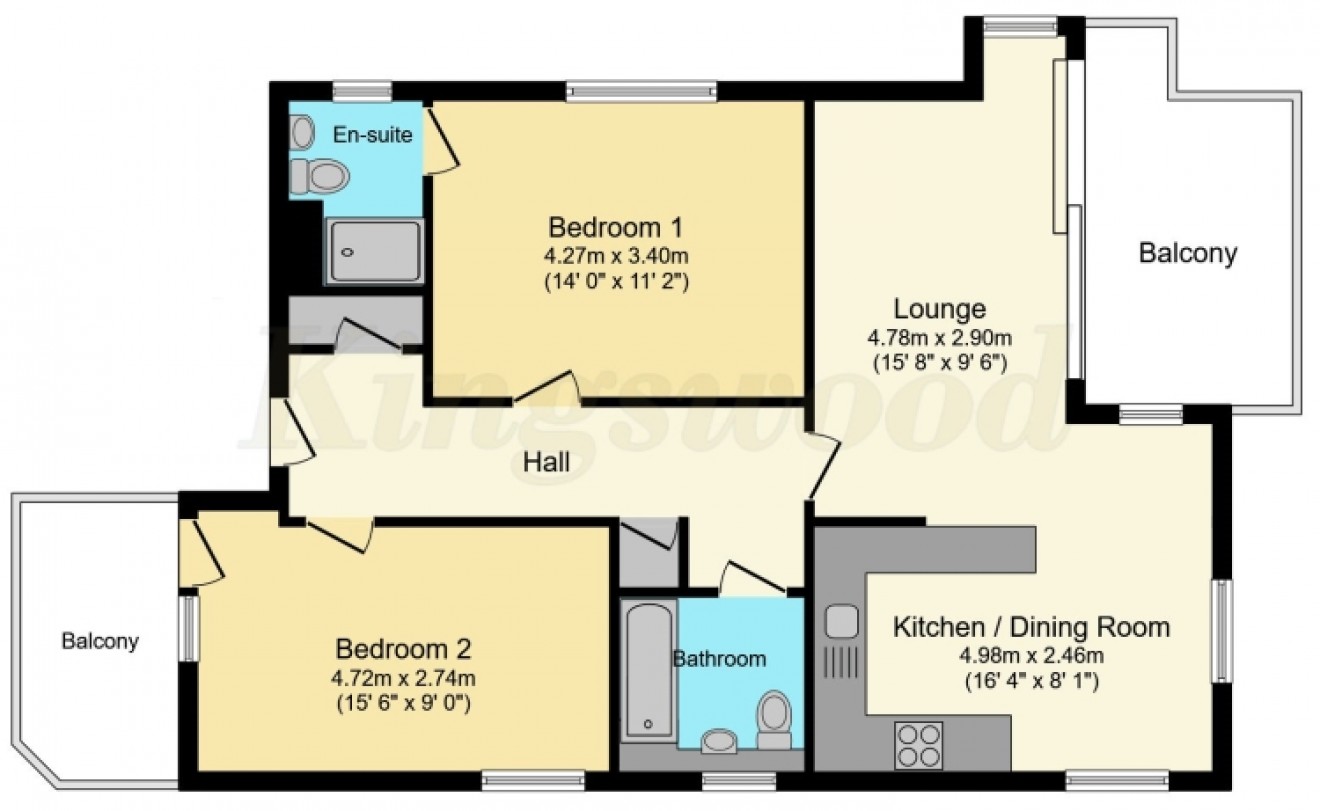 Floorplan for 15 Artillery Drive, Bordon, Hampshire, GU35 0GP, UK