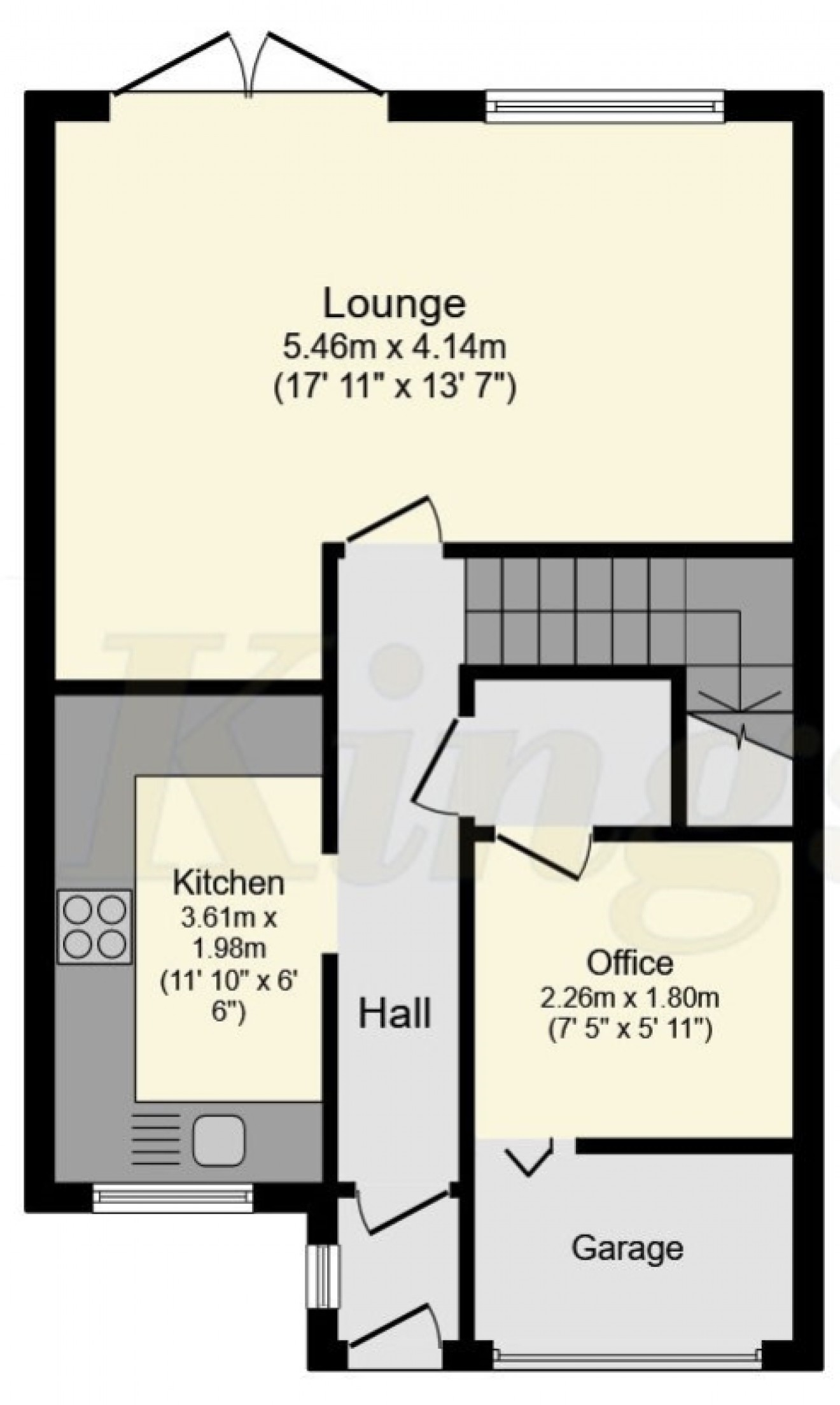 Floorplan for 23 Elm Close, Bordon, Hampshire, GU35 0AS, UK