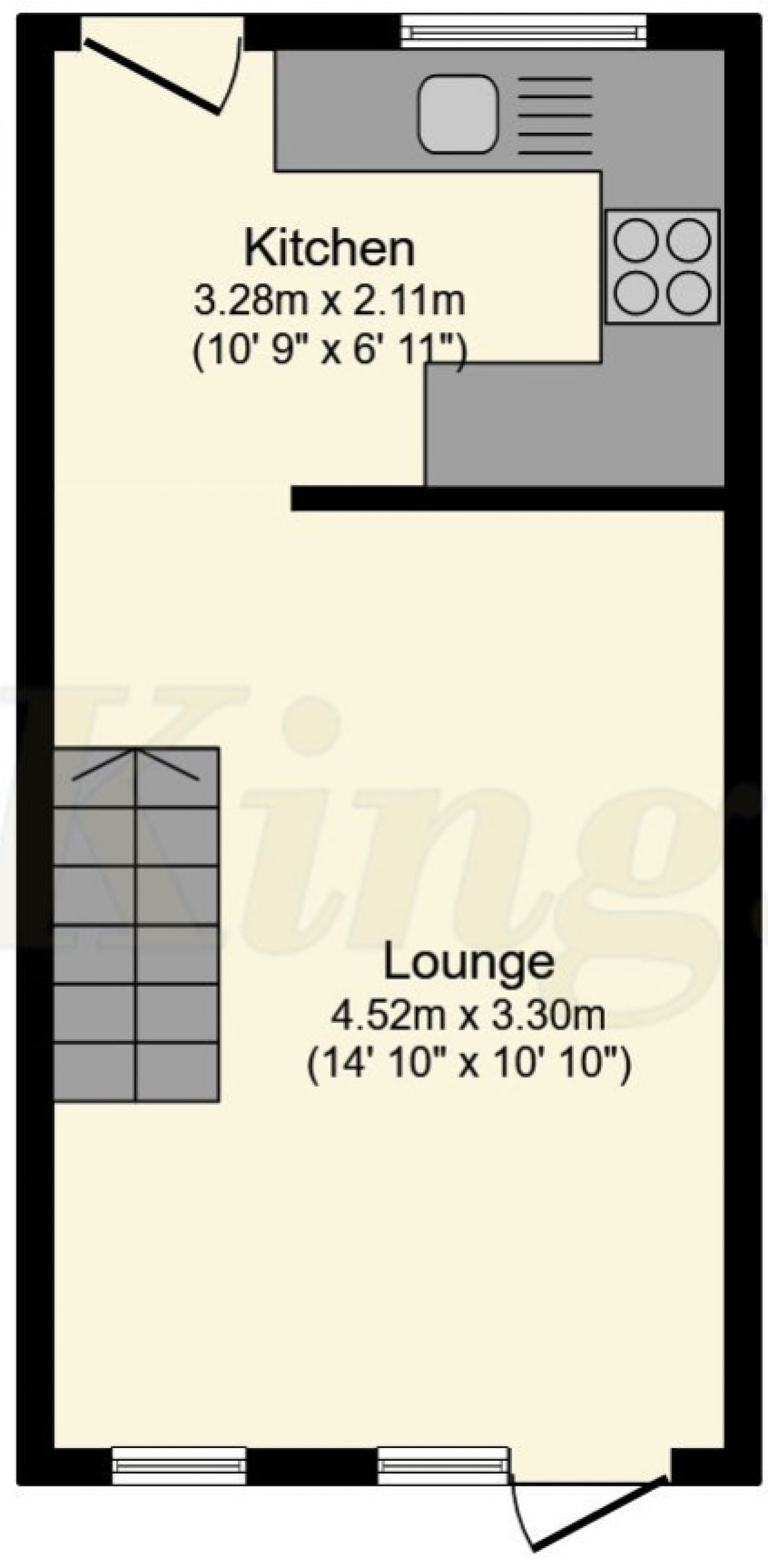 Floorplan for 1 Torrington Close, Lindford, Bordon, Hampshire, GU35 0QE, UK