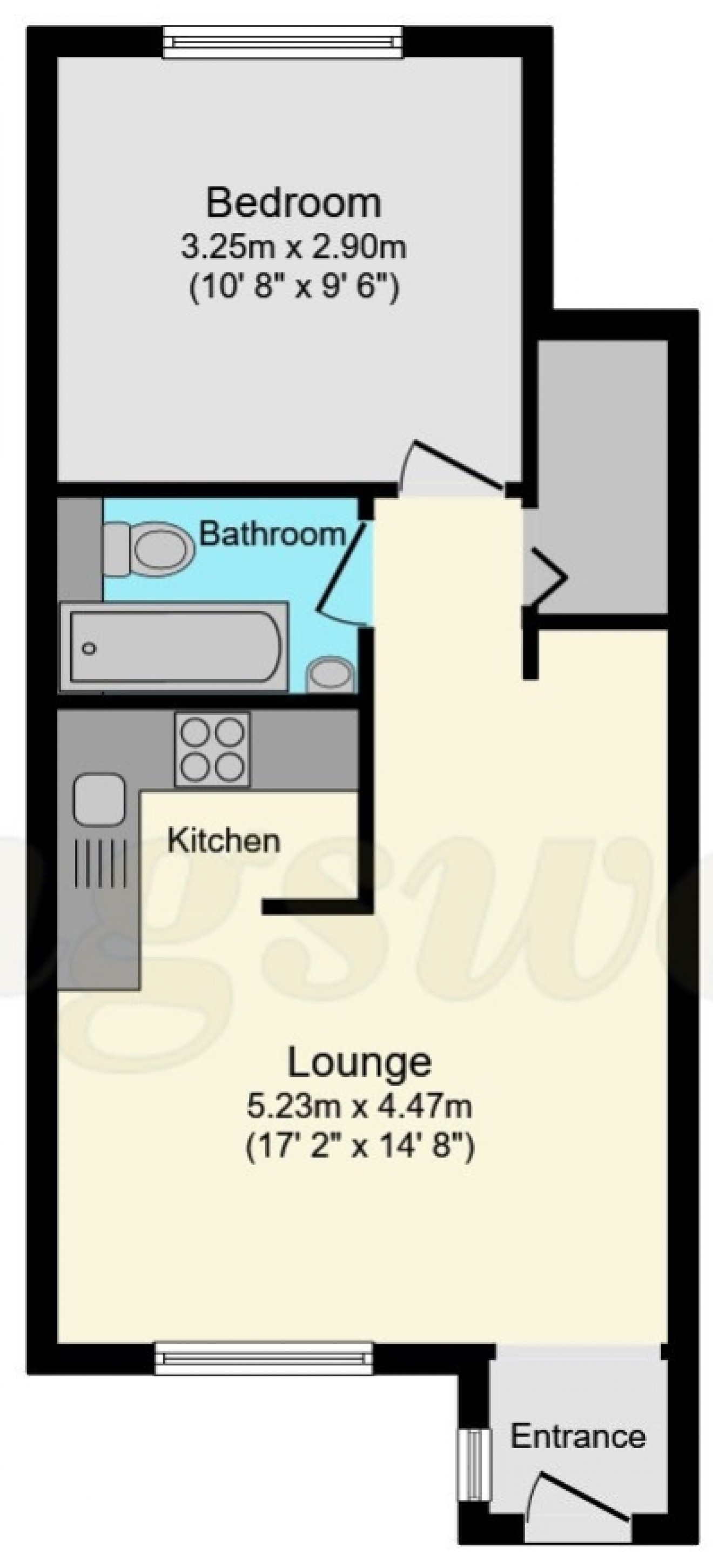 Floorplan for 2 Chalet Court, Bordon, Hampshire, GU35 0TG, UK