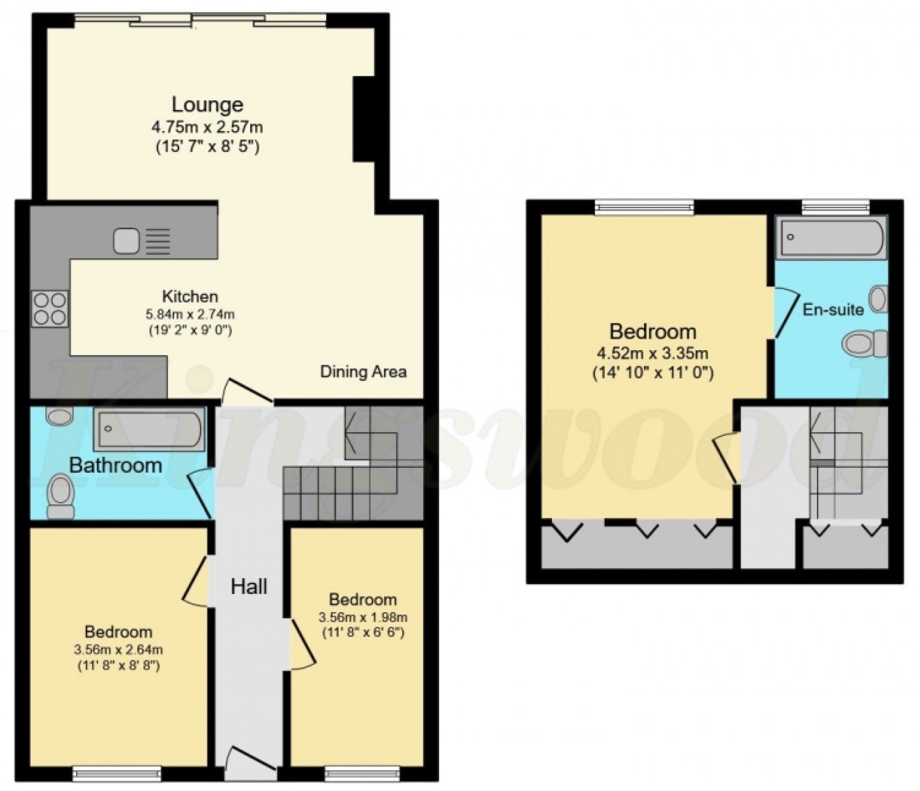 Floorplan for 63 Lemon Grove, Whitehill, Bordon, Hampshire, GU35 9BD, UK