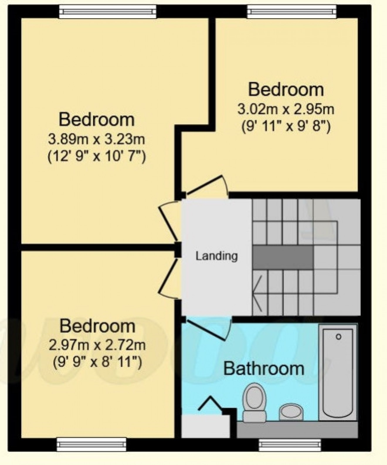 Floorplan for 34 Woodside Park, Bordon, Hampshire, GU35 0EY, UK