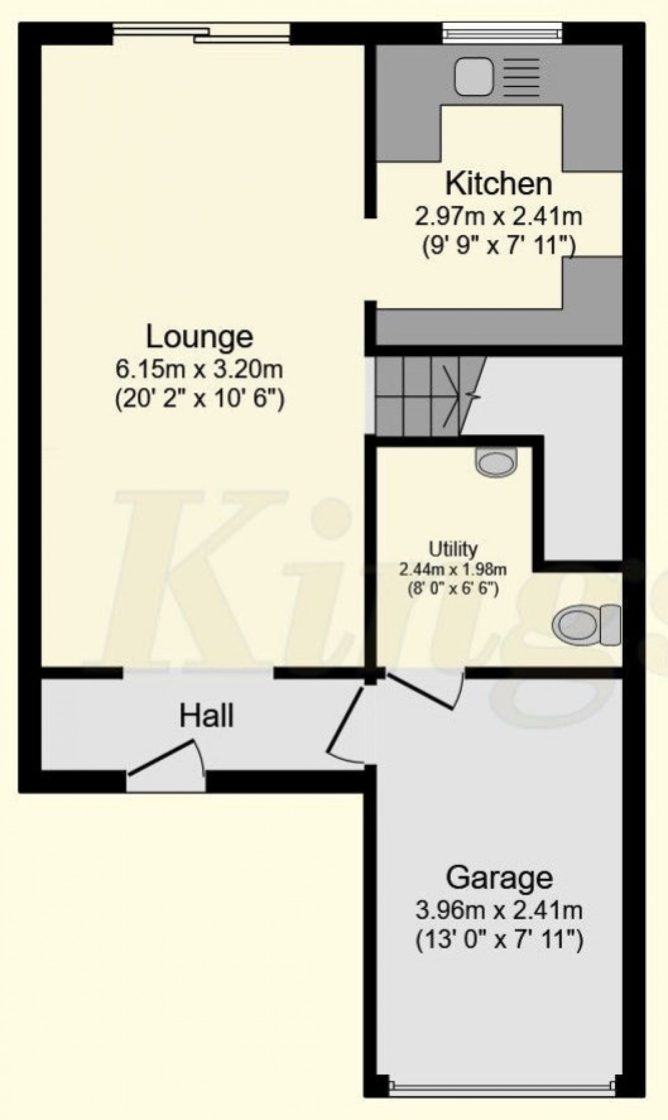 Floorplan for 34 Woodside Park, Bordon, Hampshire, GU35 0EY, UK