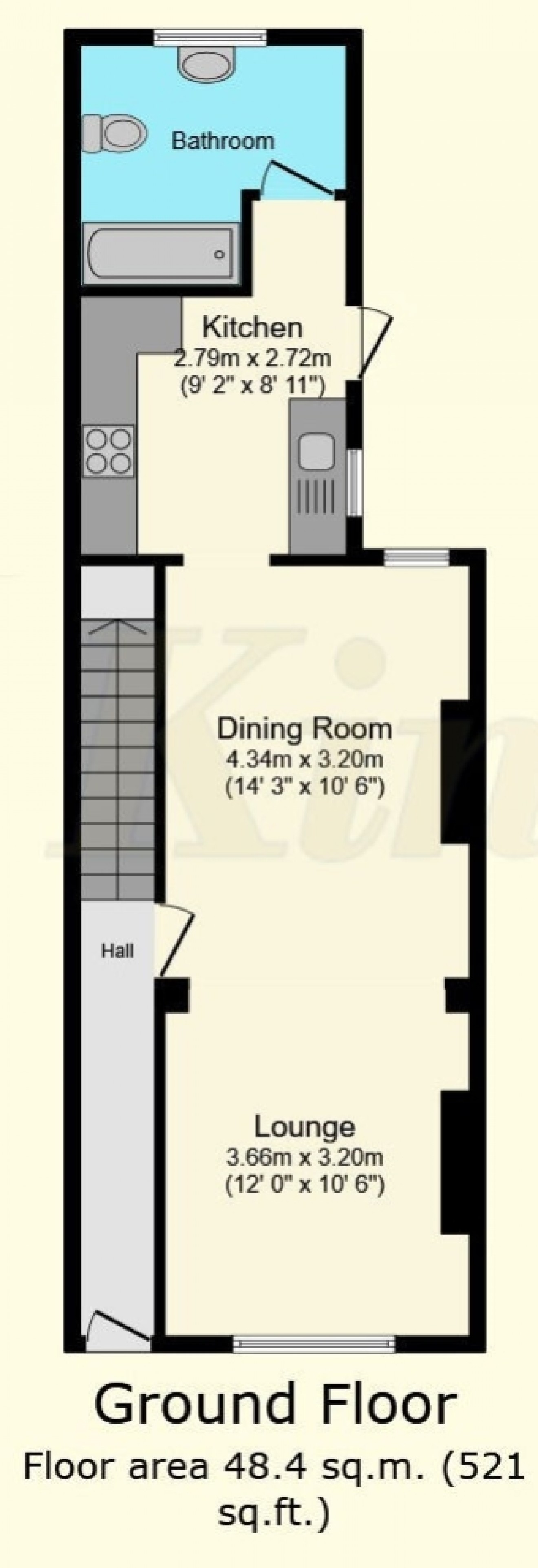 Floorplan for 2 Wittcomb Terrace Petersfield Road, Whitehill, Bordon, Hampshire, GU35 9BT, UK