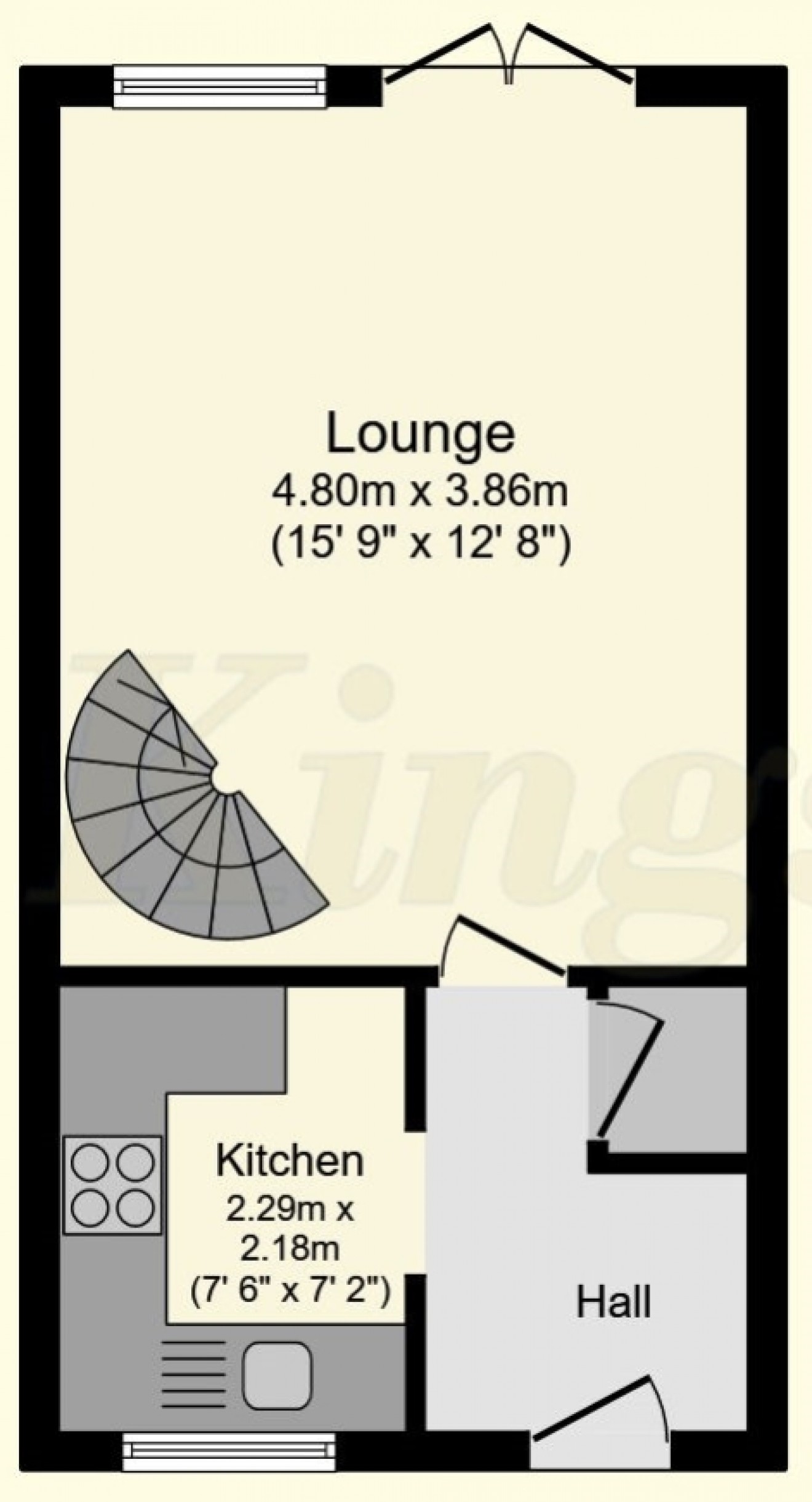 Floorplan for 6 Woodpecker Close, Bordon, Hampshire, GU35 0UR, UK