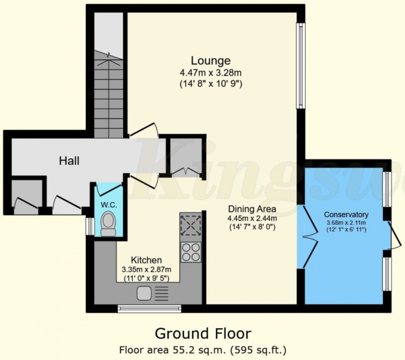 Floorplan for 92 Hollybrook Park, Bordon, Hampshire, GU35 0DR, UK