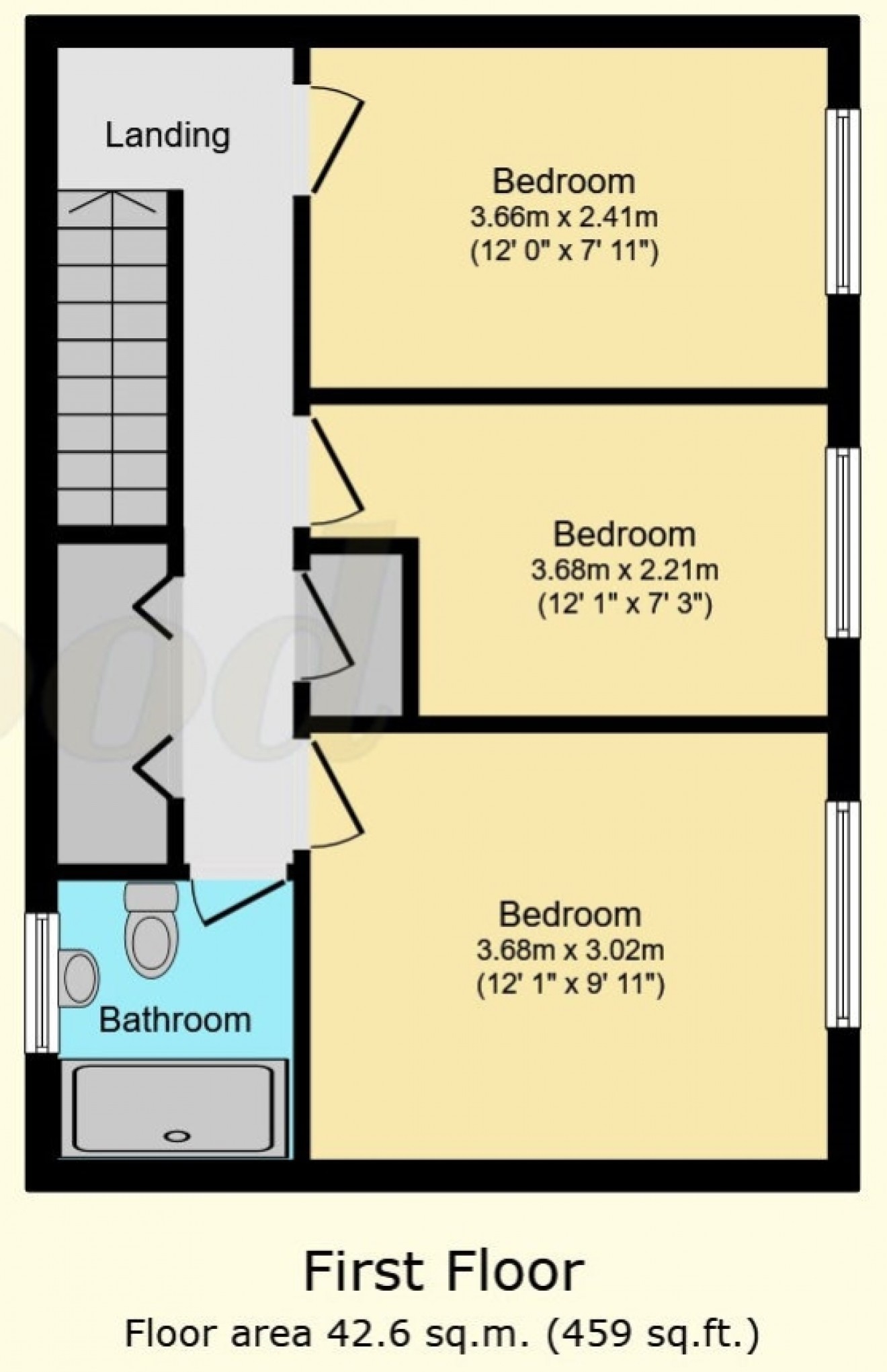 Floorplan for 92 Hollybrook Park, Bordon, Hampshire, GU35 0DR, UK