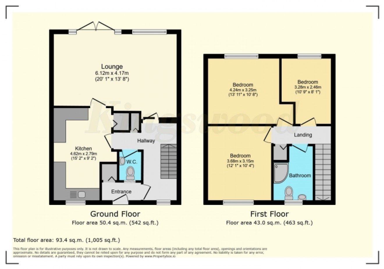 Floorplan for 8 Marsh Close, Bordon, Hampshire, GU35 0DS, UK