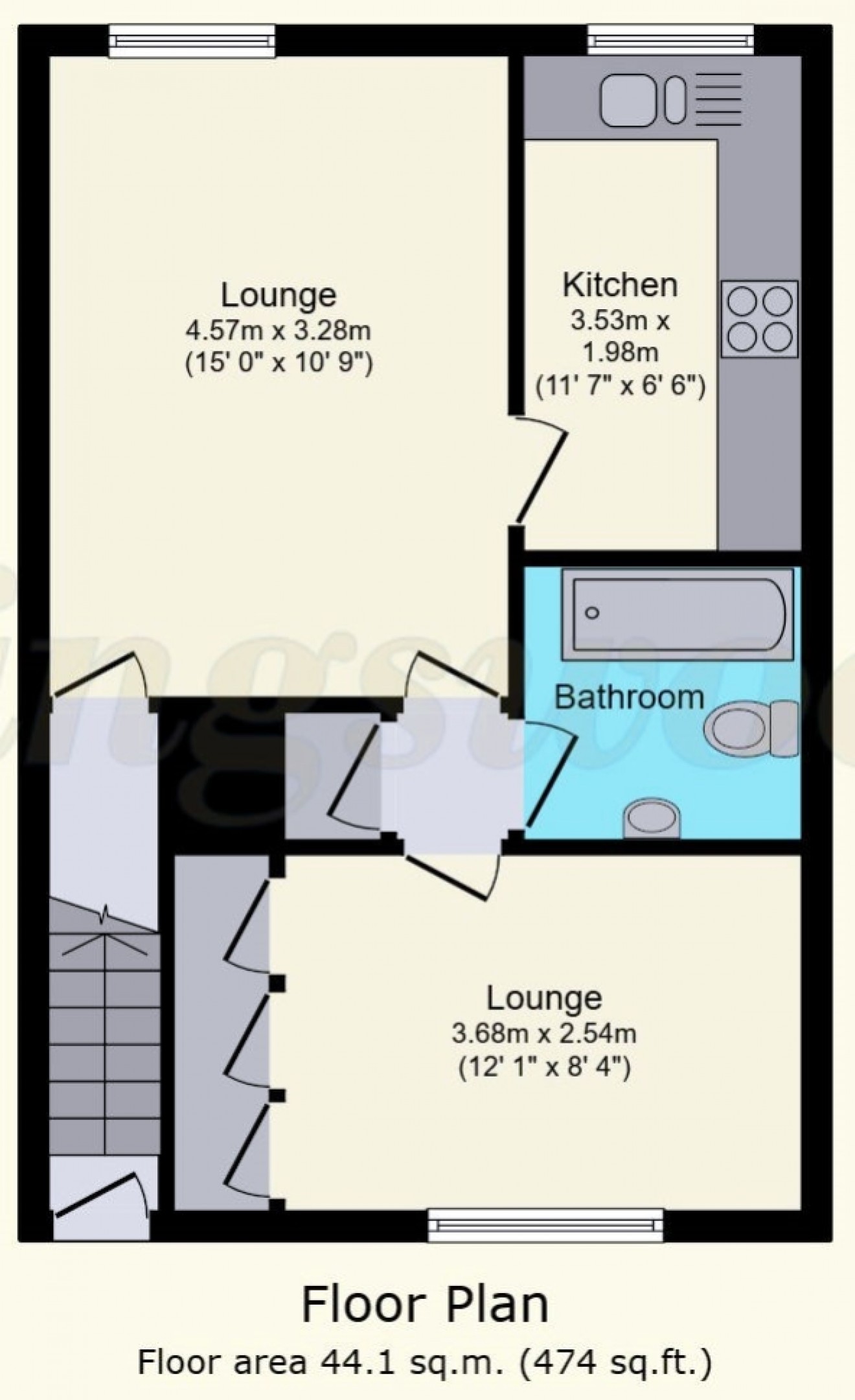 Floorplan for 69 Alma Road, Bordon, Hampshire, GU35 0DH, UK