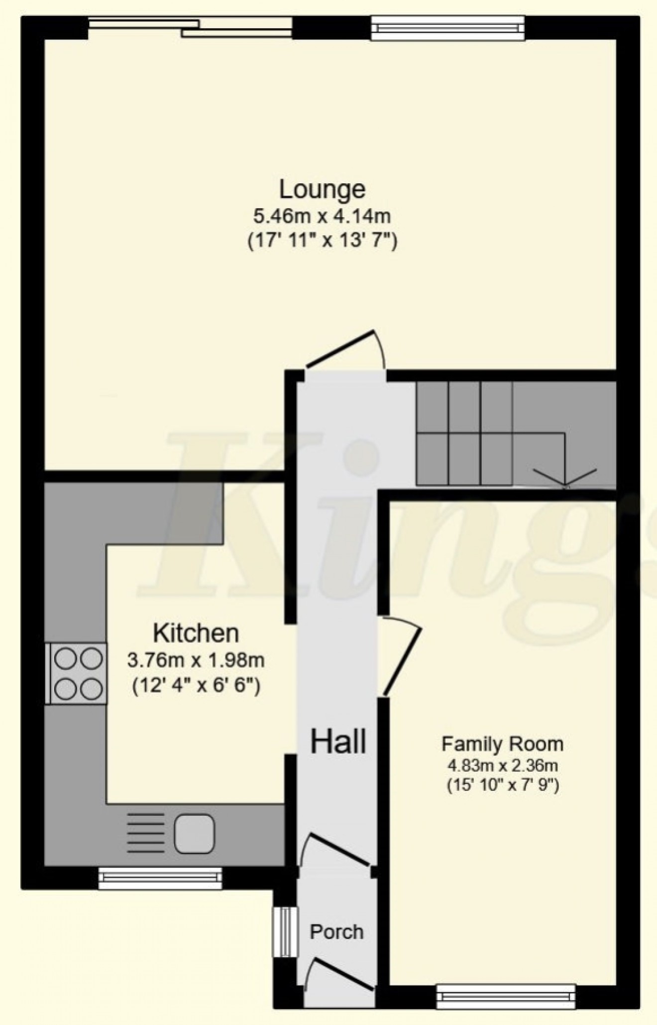 Floorplan for 13 Alma Road, Bordon, Hampshire, GU35 0DH, UK