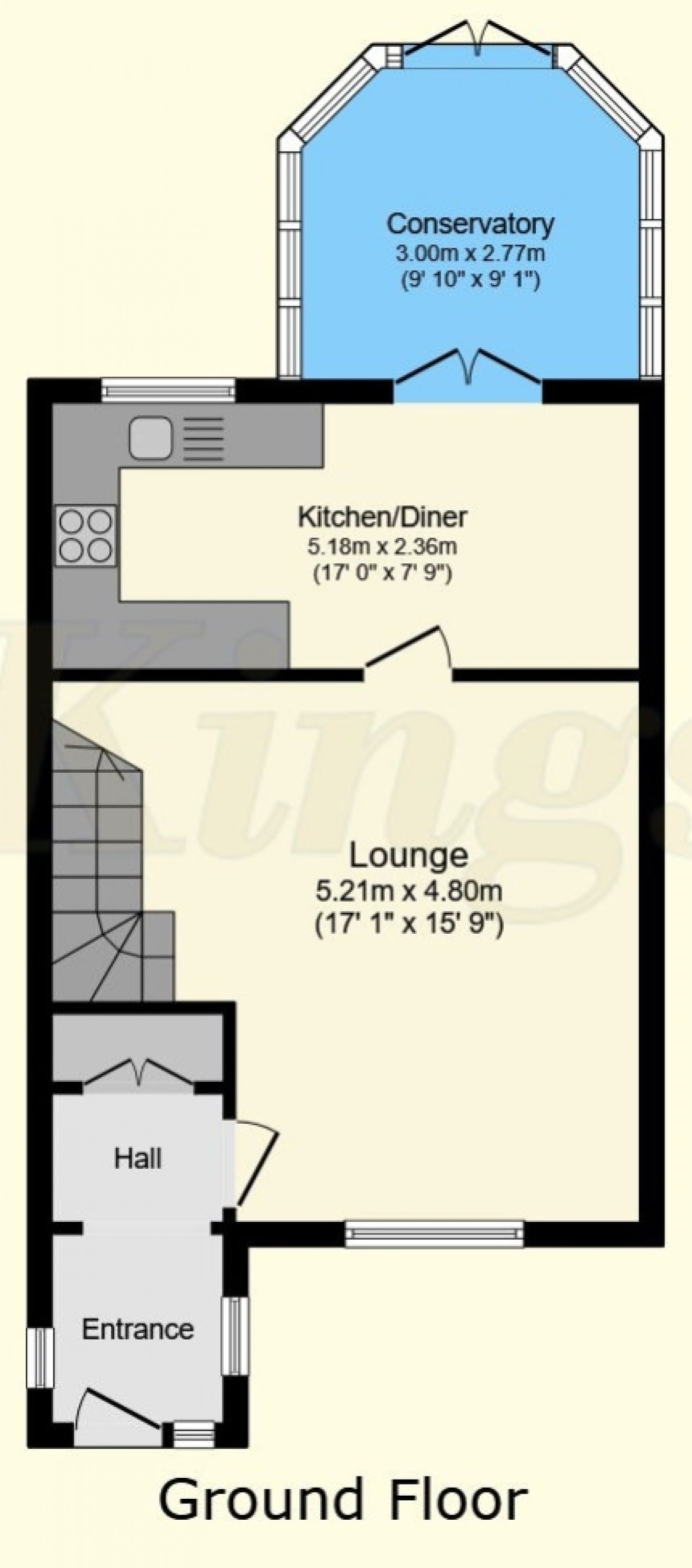 Floorplan for 11 Greenacres, Bordon, Hampshire, GU35 0EX, UK
