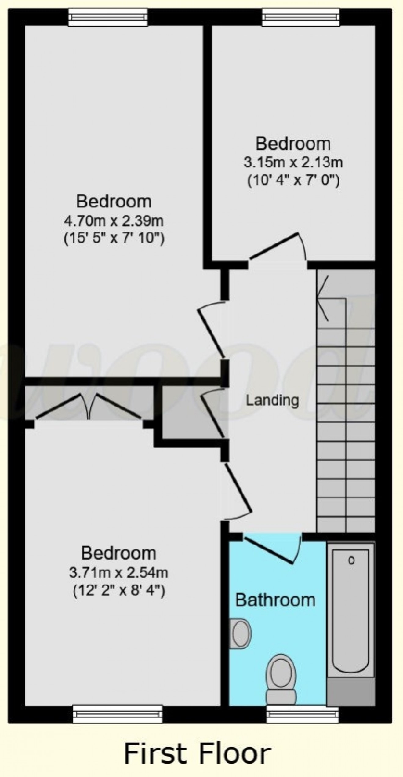 Floorplan for 2 Peel Place Petersfield Road, Whitehill, Bordon, Hampshire, GU35 9BH, UK
