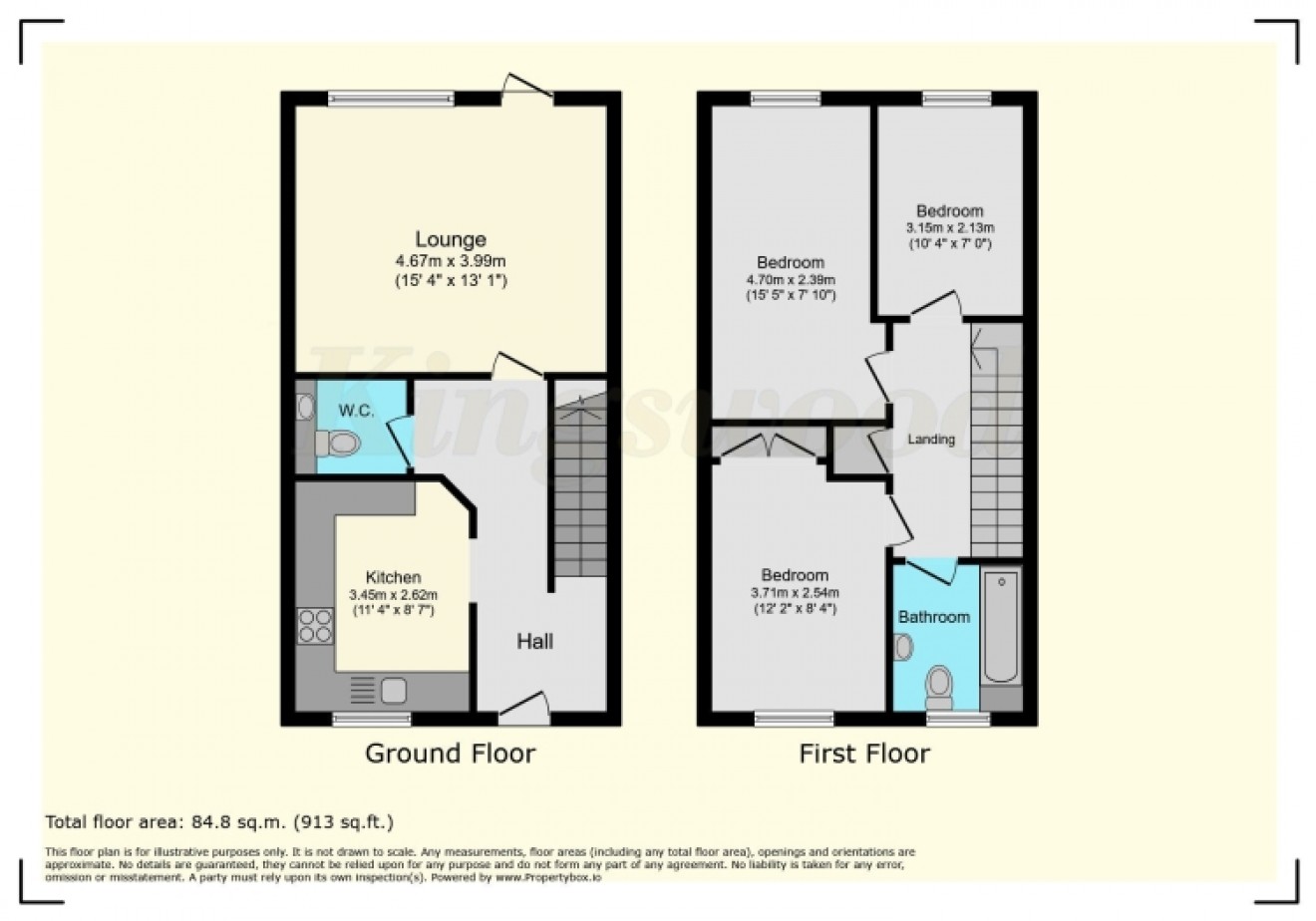 Floorplan for 2 Peel Place Petersfield Road, Whitehill, Bordon, Hampshire, GU35 9BH, UK
