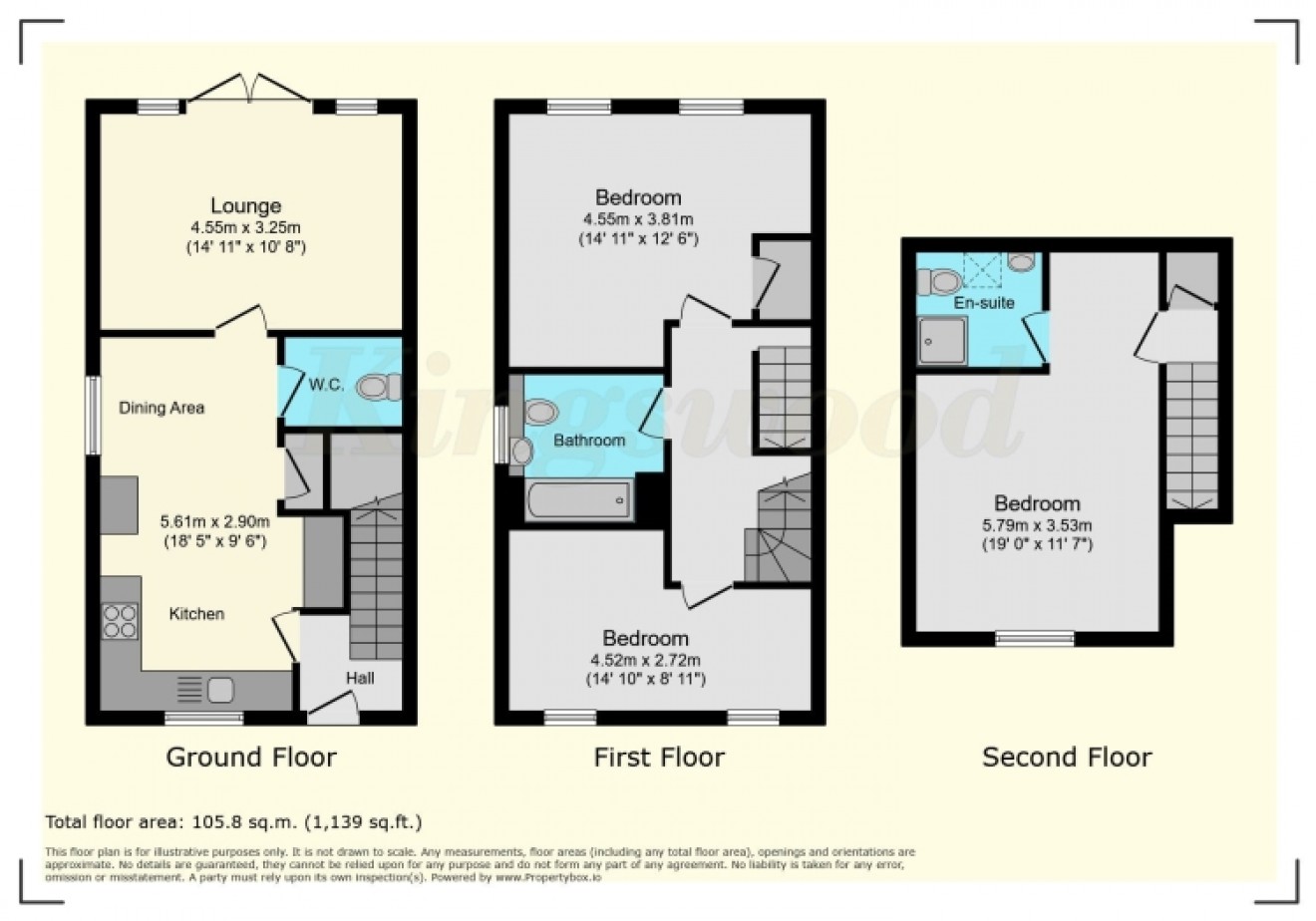 Floorplan for 9 Maynard Way, Bordon, Hampshire, GU35 0LN, UK