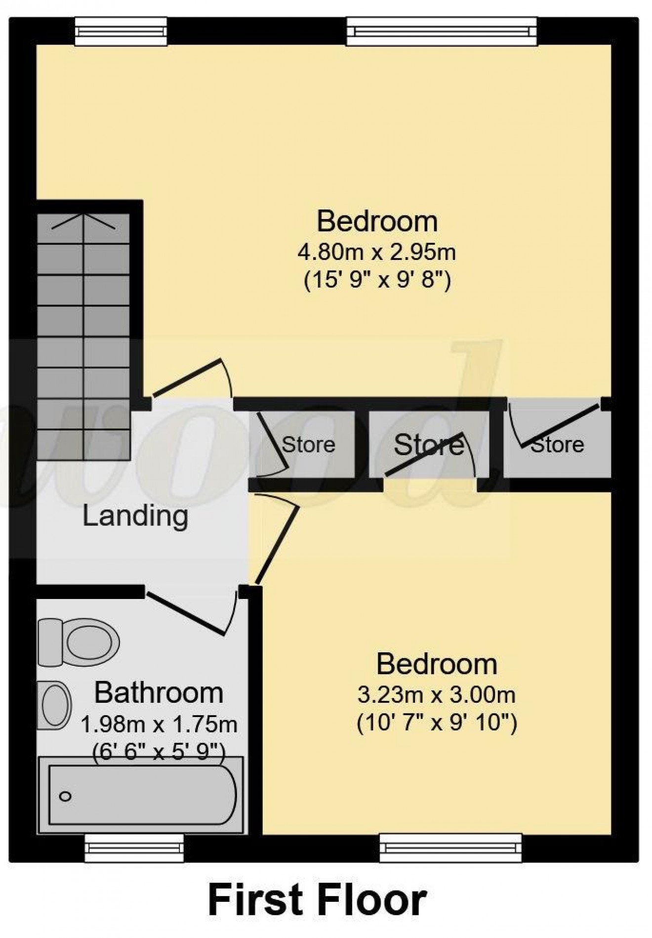 Floorplan for Kildare Close, Bordon