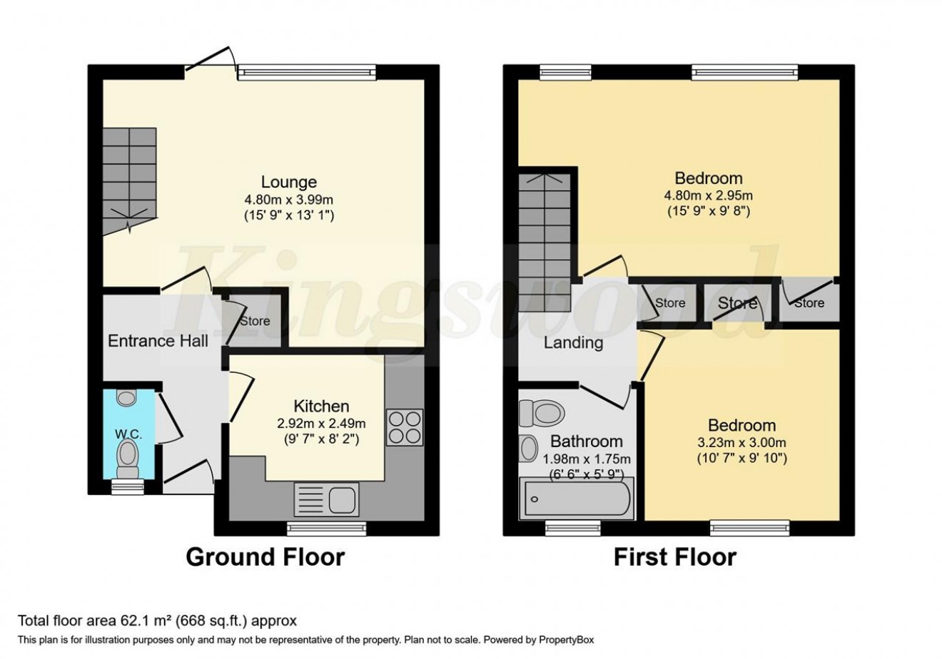 Floorplan for Kildare Close, Bordon