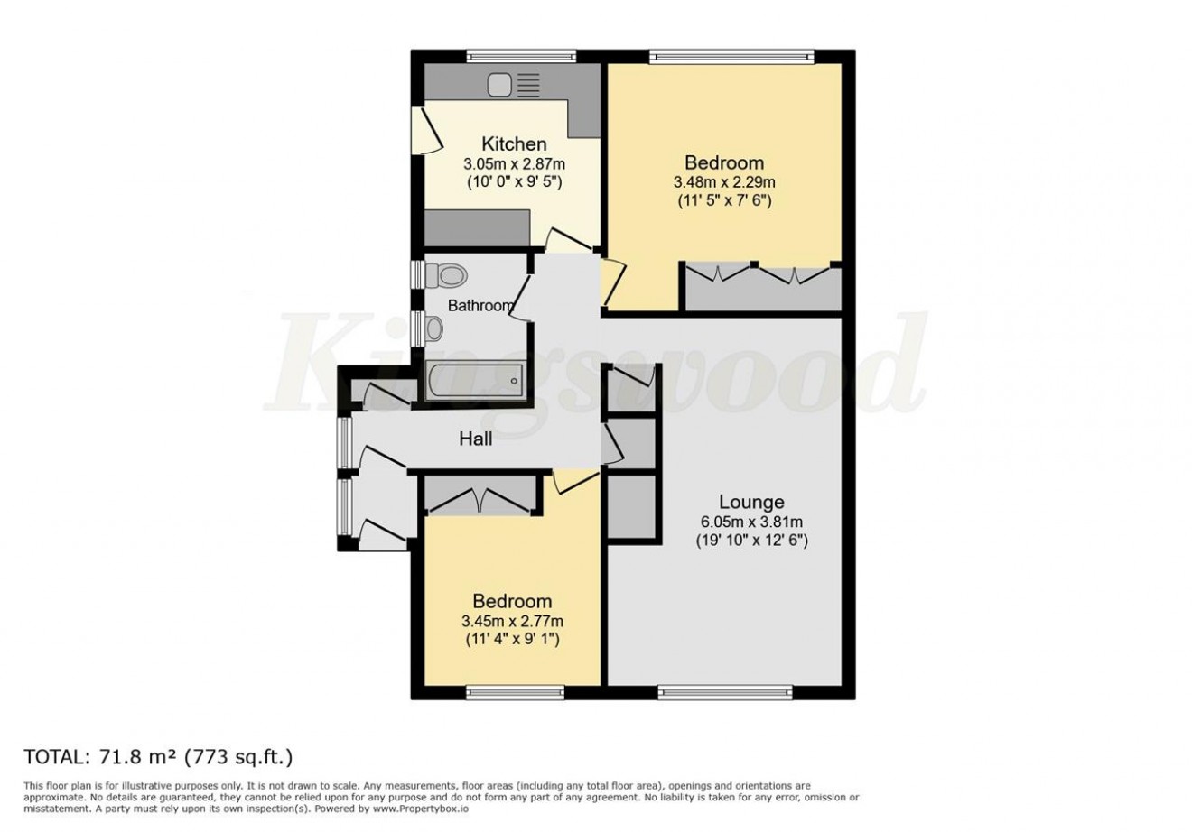 Floorplan for Churchill Crescent, Headley