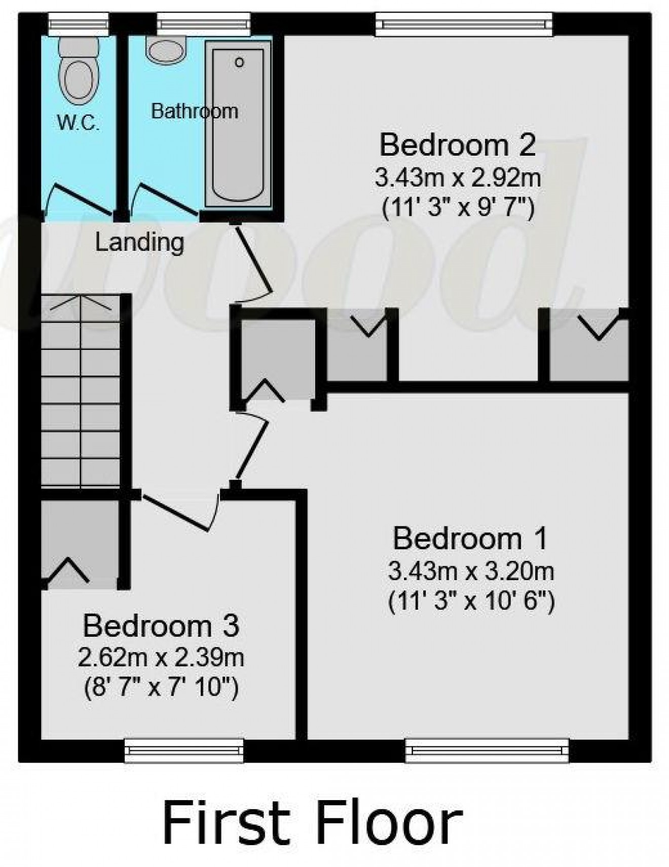 Floorplan for Champney Close, Whitehill