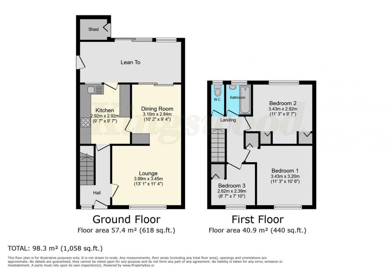 Floorplan for Champney Close, Whitehill