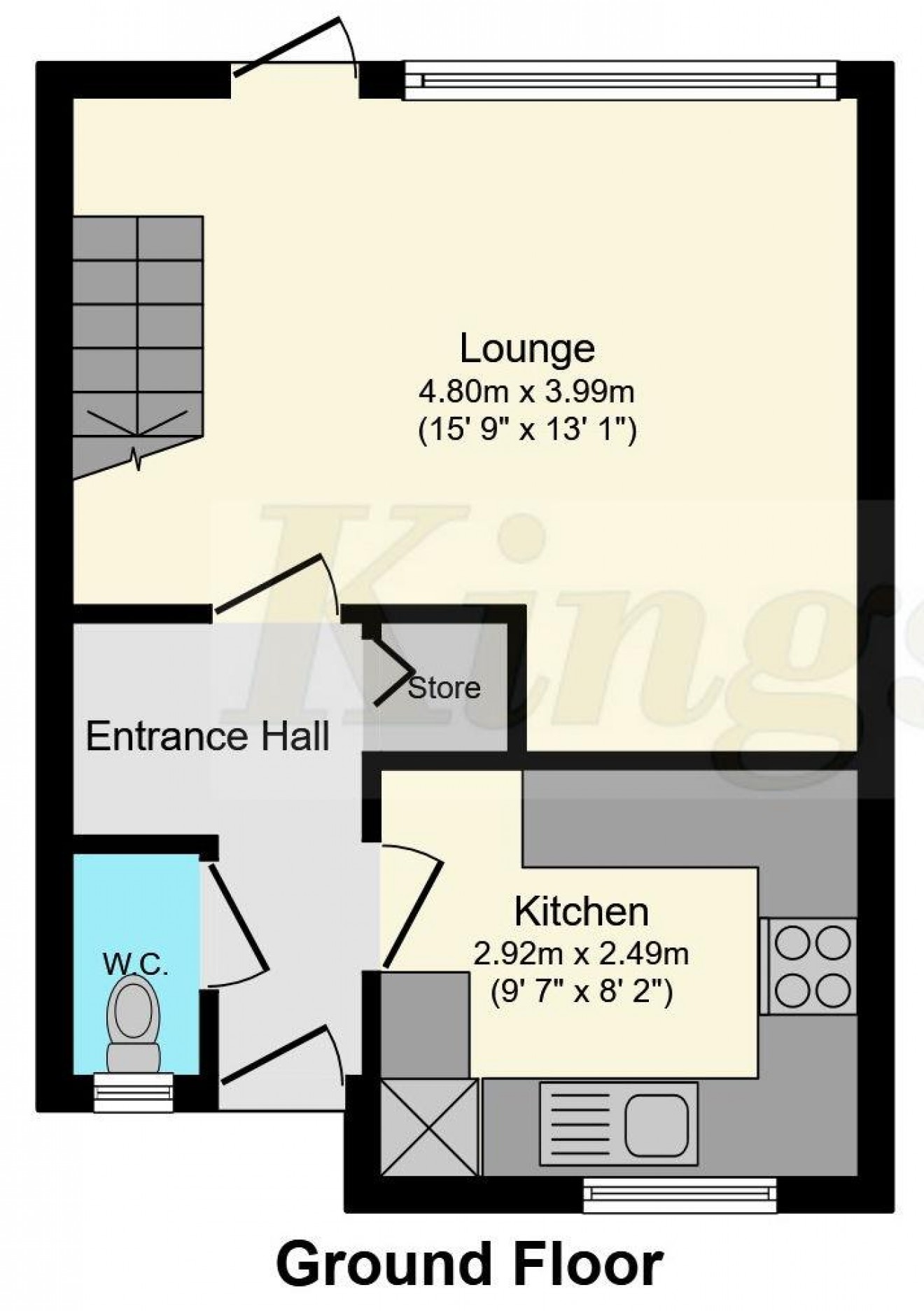 Floorplan for Kildare Close, Bordon