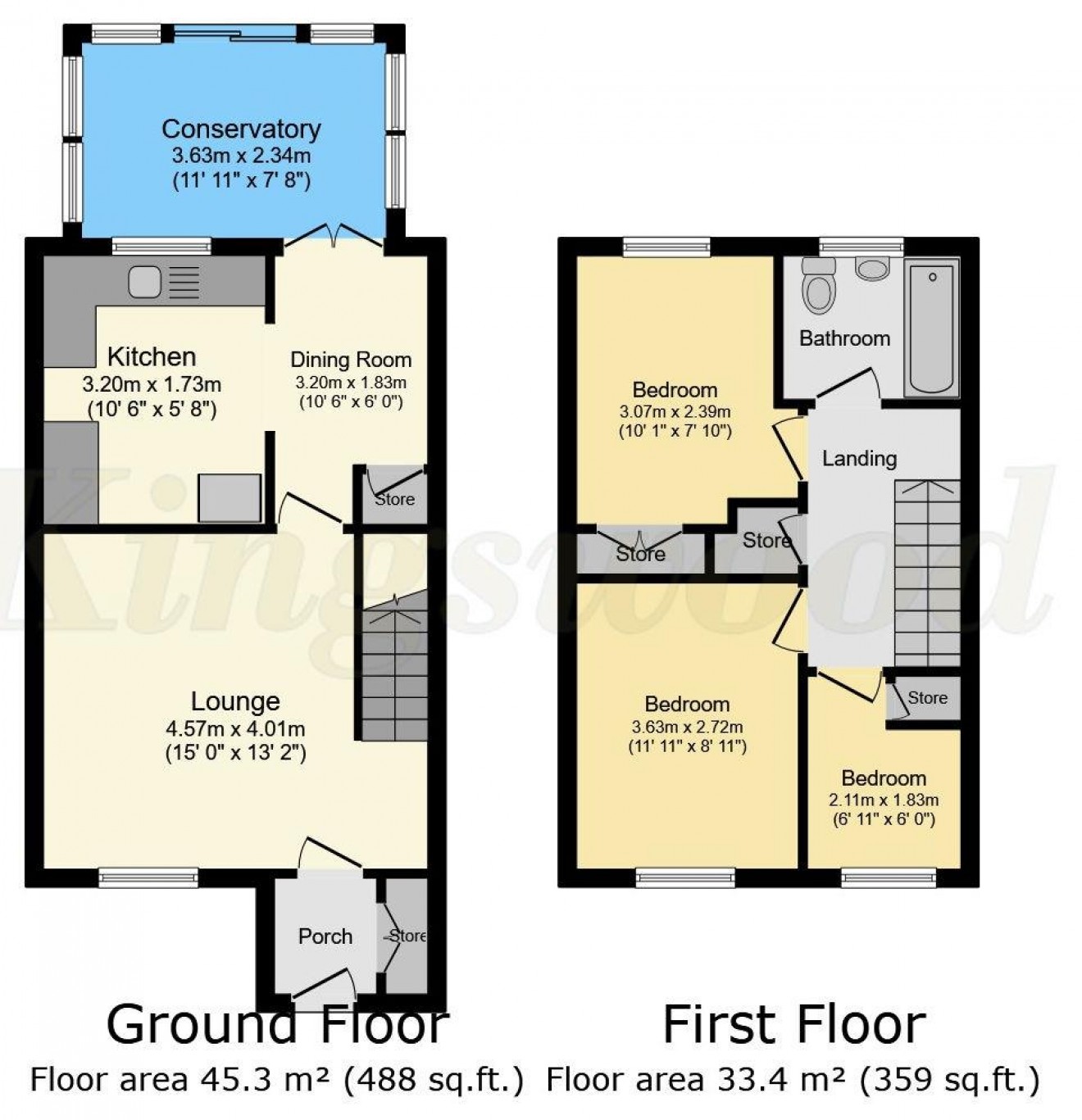 Floorplan for Sunbury Close, Bordon