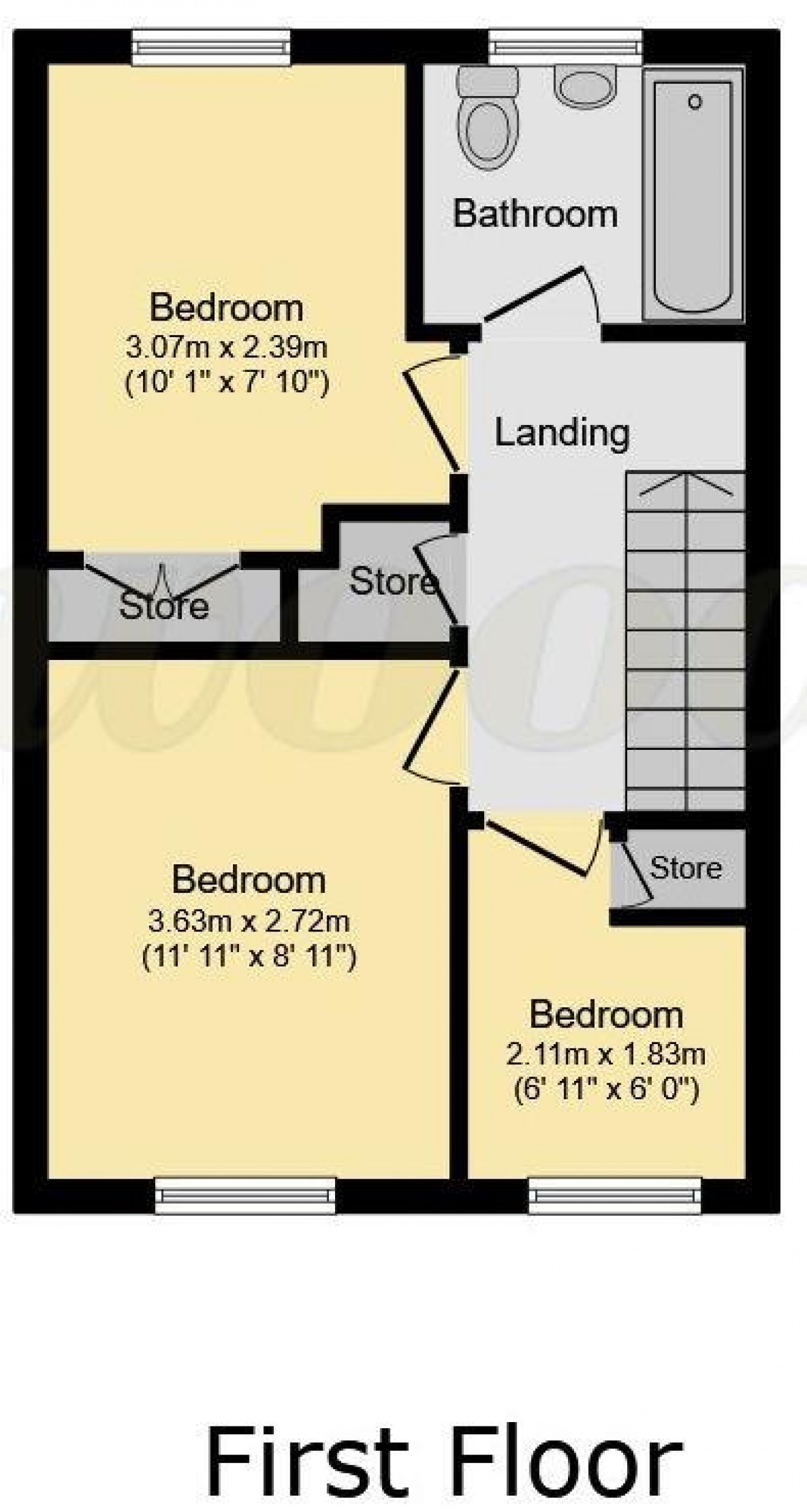 Floorplan for Sunbury Close, Bordon