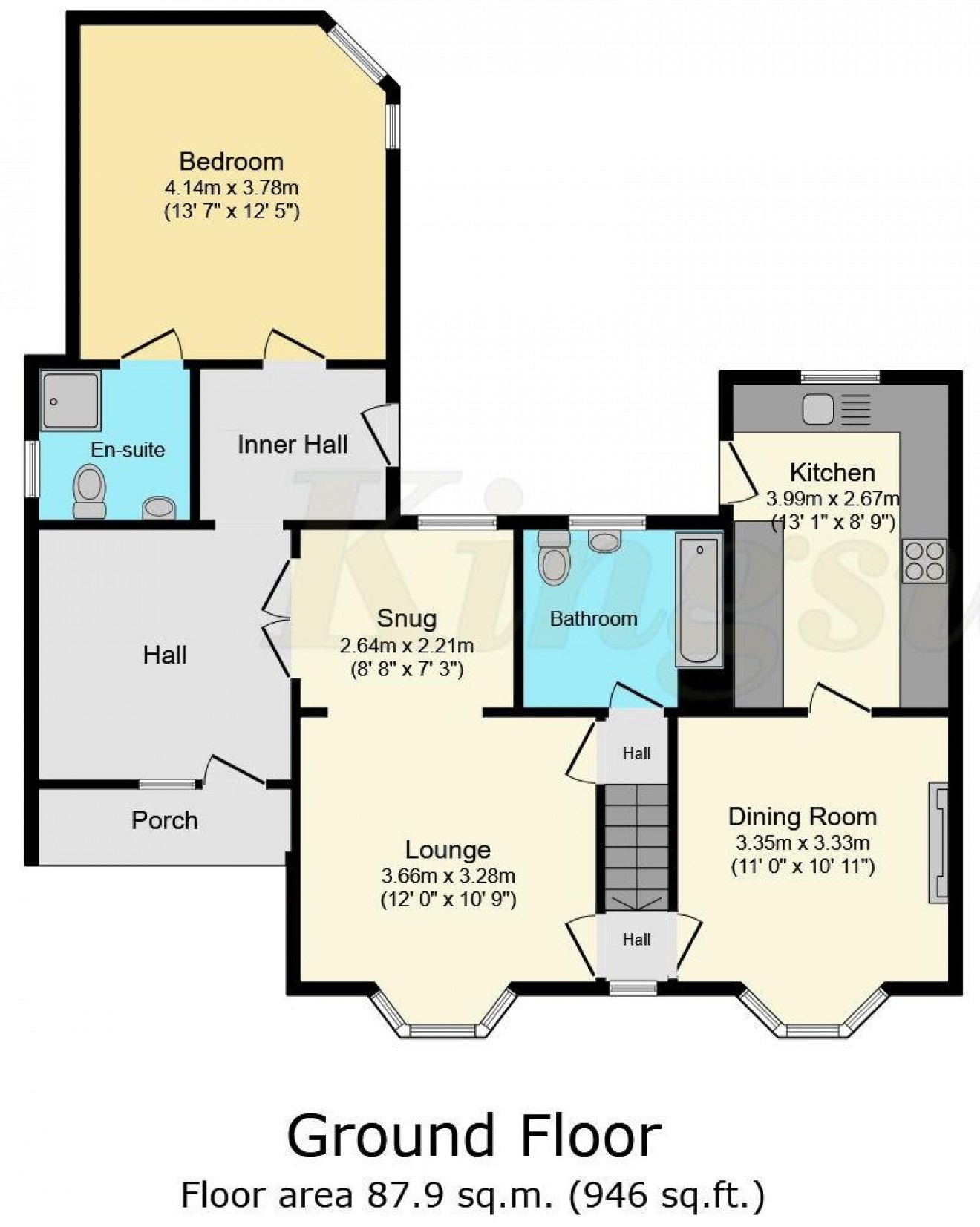 Floorplan for Ivy Cottage, Chalet Hill, Bordon