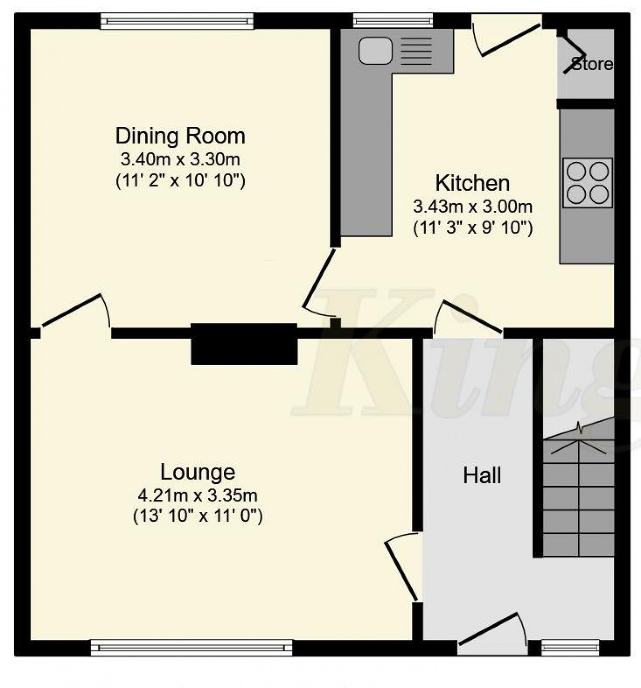 Floorplan for Savile Crescent, Bordon