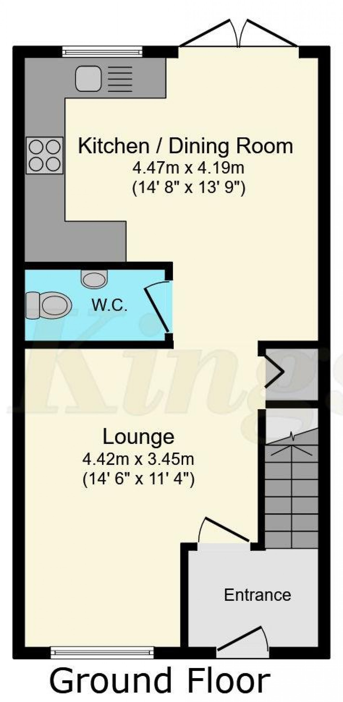 Floorplan for Abraham Way, Bordon