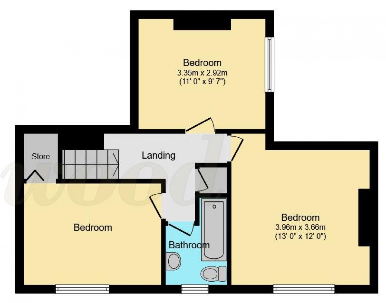 Floorplan for Homelands, Beech Hill Road, Headley Down