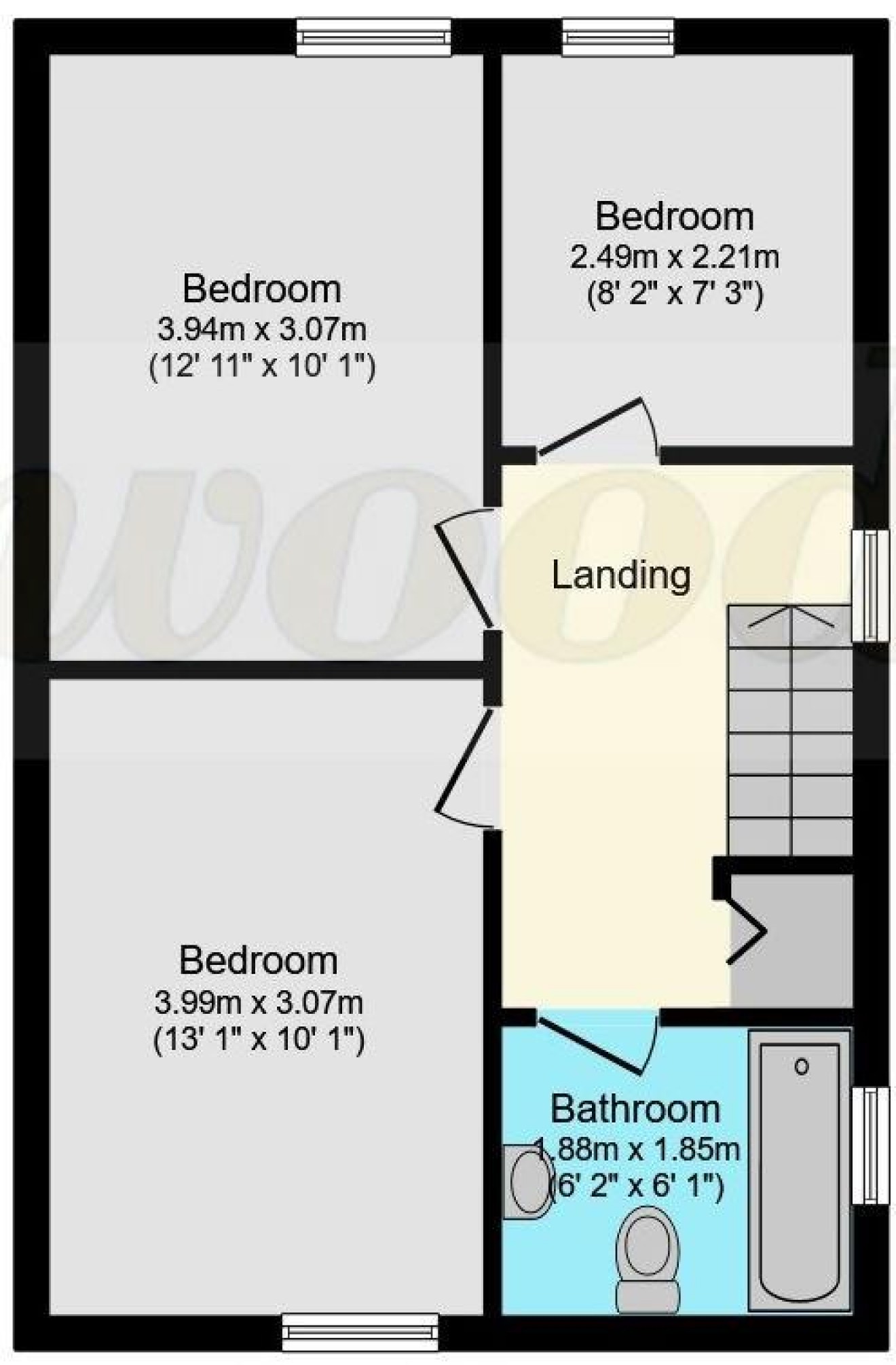 Floorplan for St Andrews Road, Whitehill