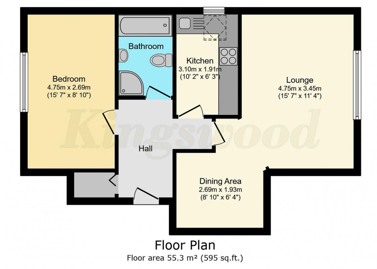 Floorplan for The Lindens, Lindford