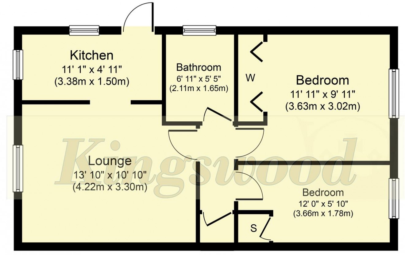 Floorplan for Dene Close, Bordon