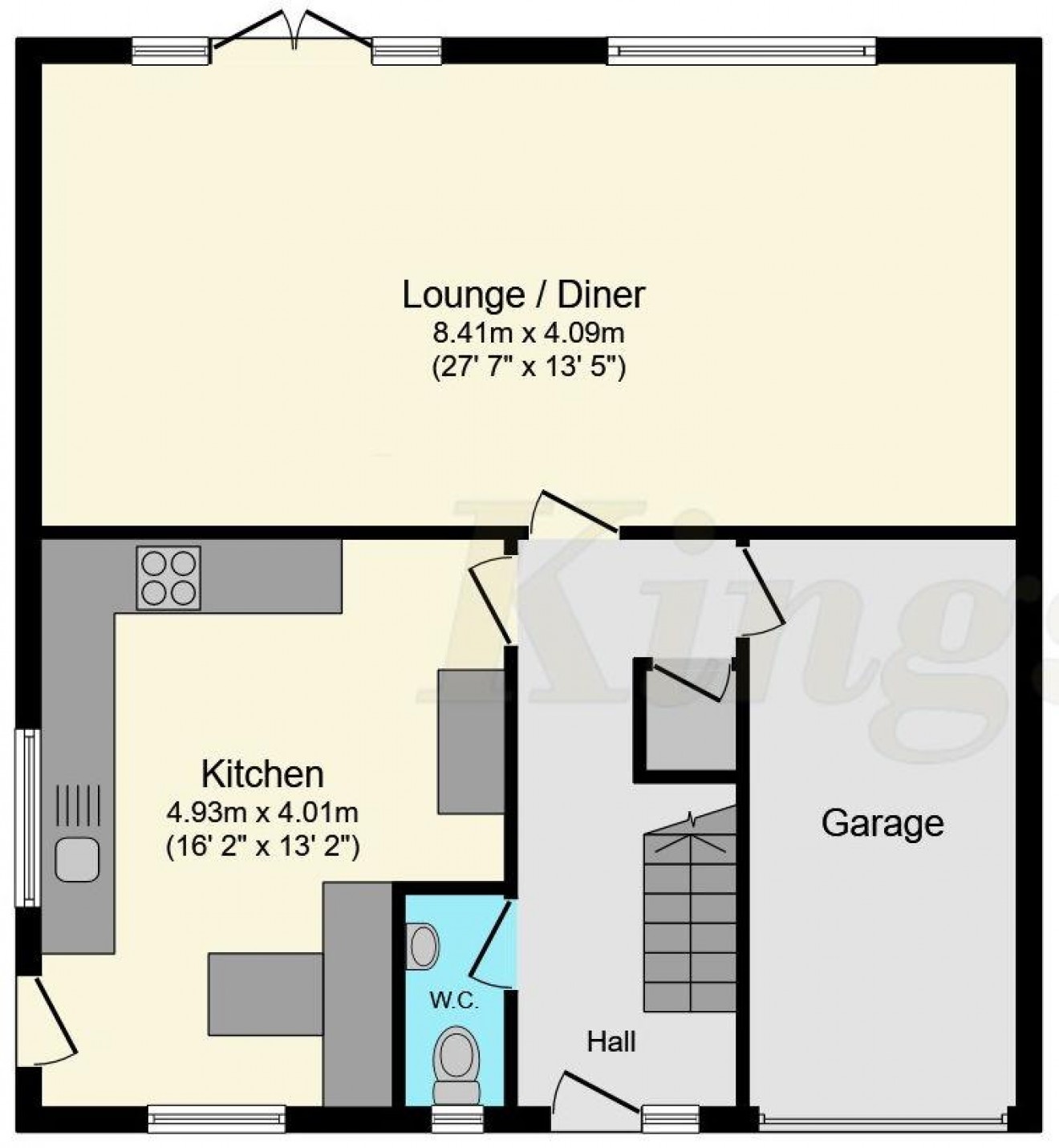 Floorplan for Chalet Hill, Bordon