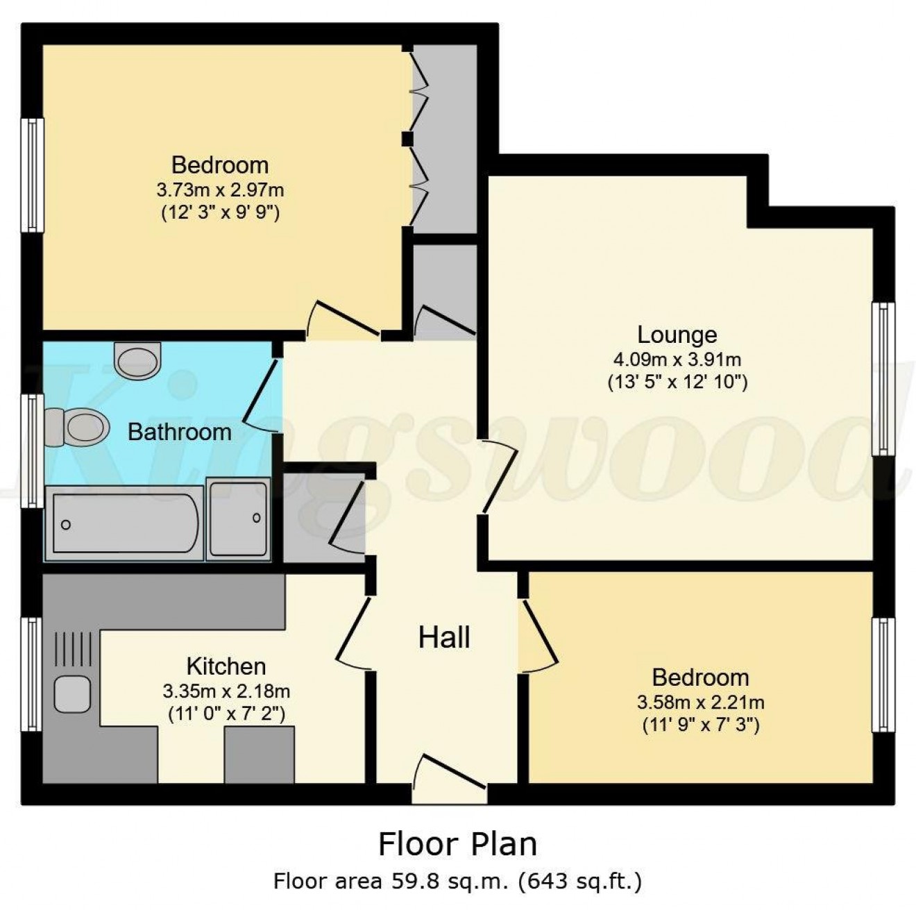 Floorplan for Windsor Walk, Lindford